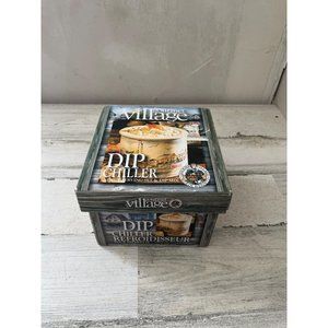 Gourmet du Village Dip Chiller 2 piece serving set & dip mix recipe NWT